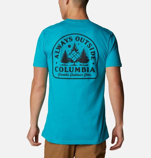 Columbia Backpacking T-Shirt White For Men's NZ2836 New Zealand